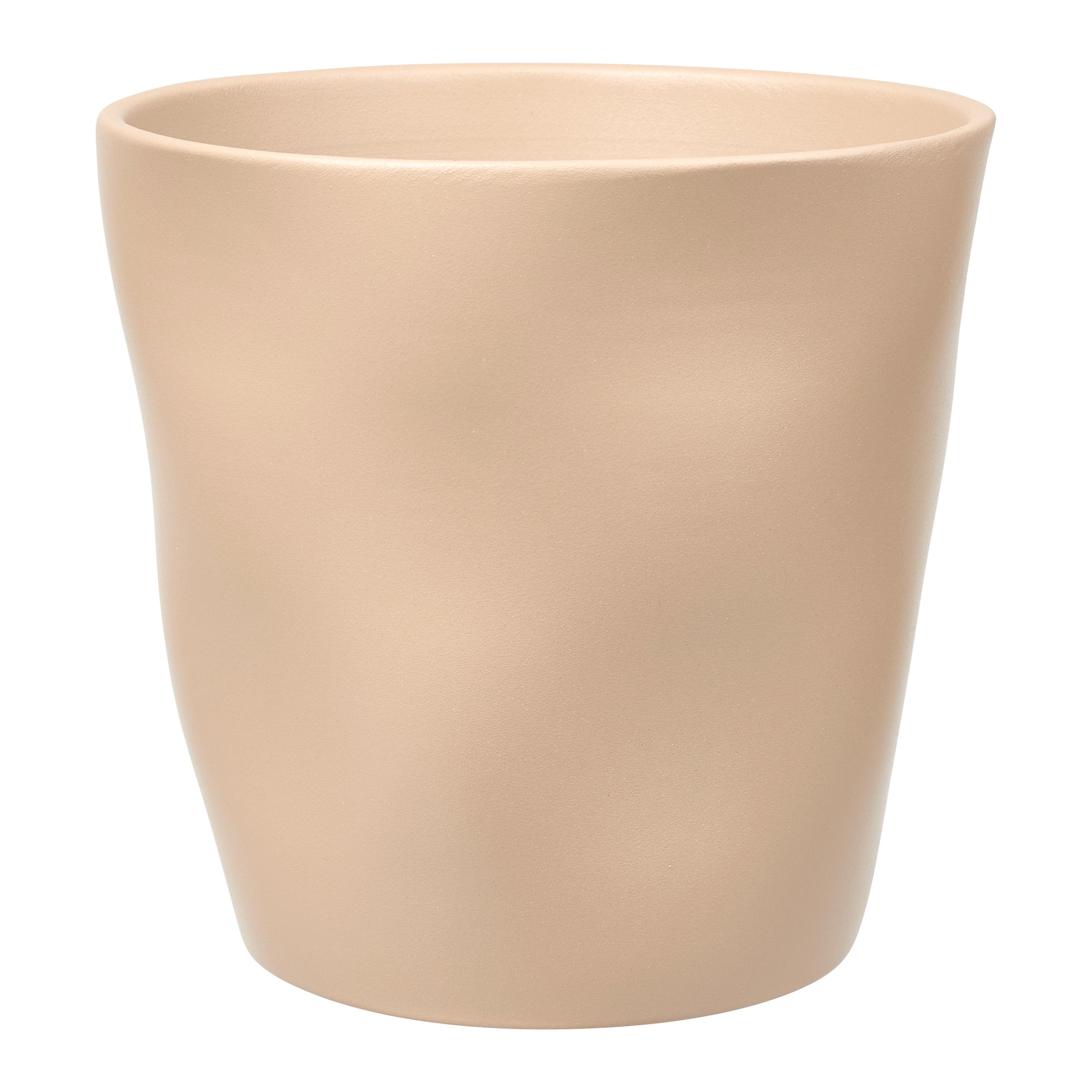 Obal na kvetináč CASHMERE -PAZ- - taupe, keramika (21/21cm) - Mömax