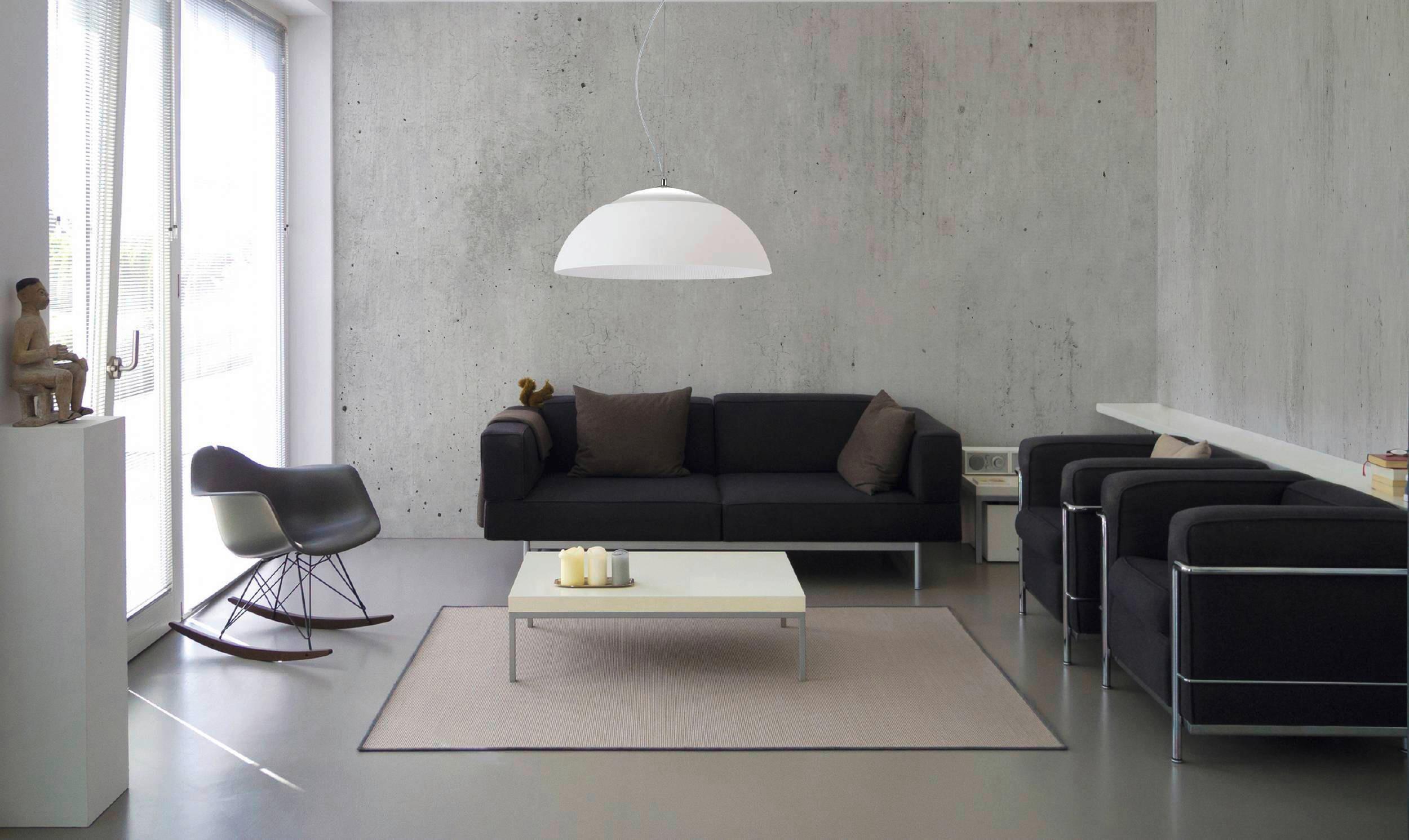 Hängeleuchte 39289_marghera - Weiß, KONVENTIONELL, Kunststoff/Metall (65/150cm) - Eglo