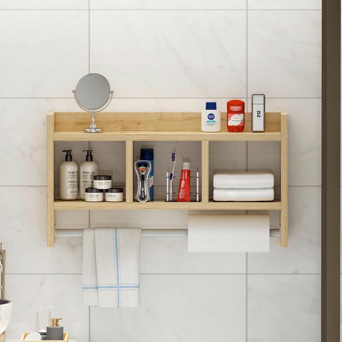 Küchenregal Asya, Eichefarben B: 64 Cm - Eichefarben, Design, Holzwerkstoff (64/35/15cm) - Livetastic