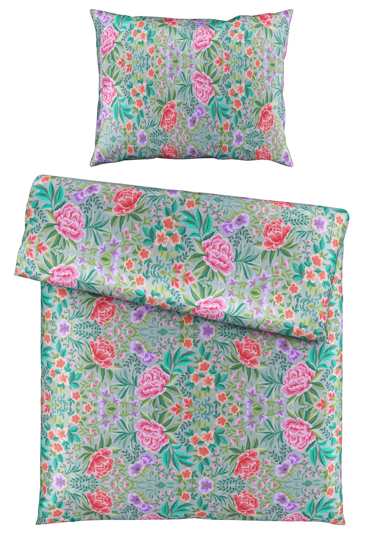 Posteľná bielizeň Vivien, 70/90 140/200cm - viacfarebná, Romantik / Landhaus, textil (140/200cm) - Mömax