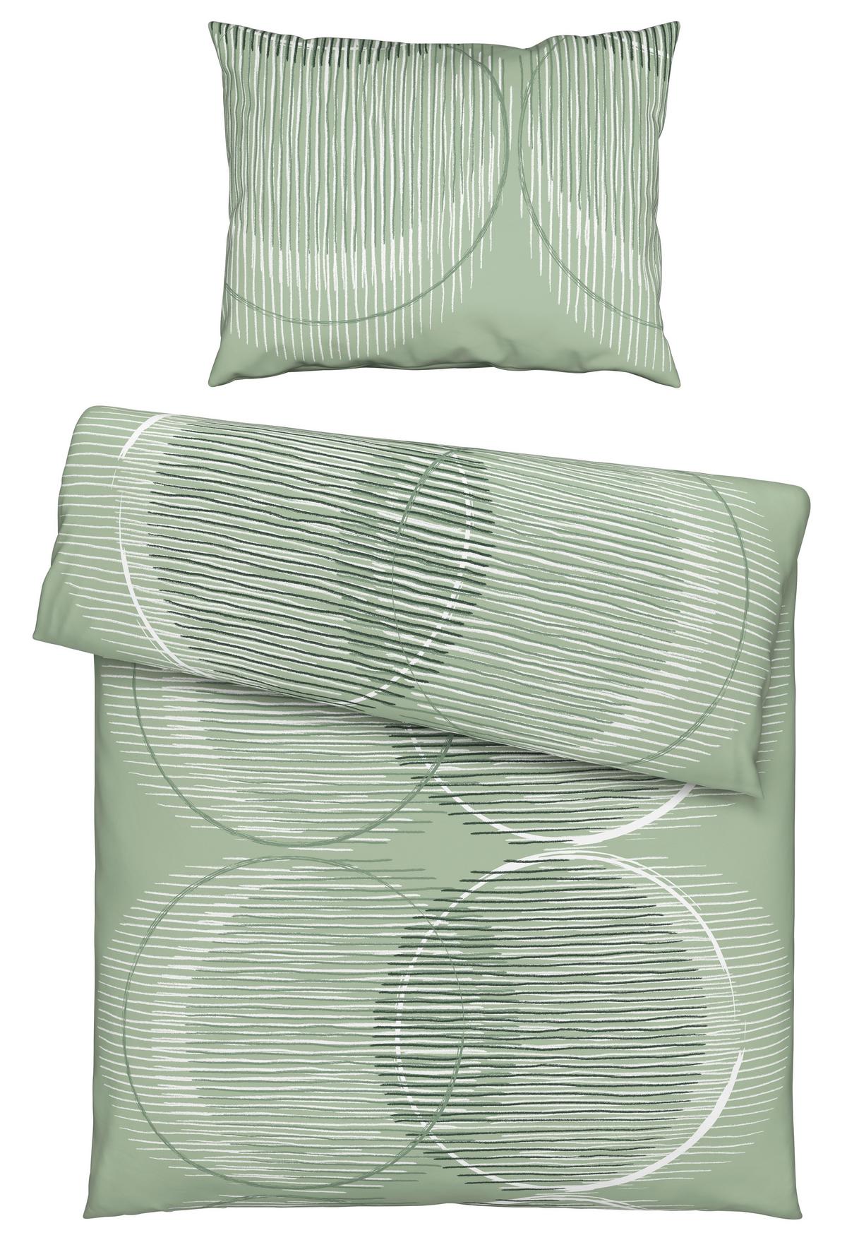 Ágyneműhuzat-garnitúra Jenny - zöld, Modern, textil - Luca Bessoni