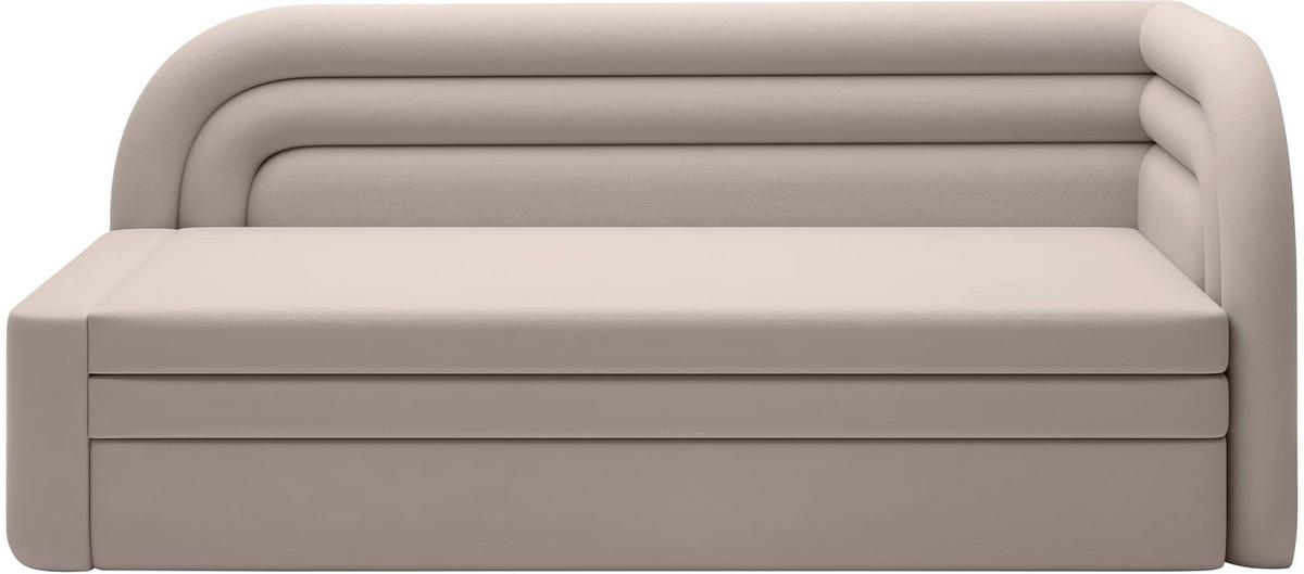 RÉCAMIERE Fabillo Beige B: 223 cm - Beige/Schwarz, Design, Textil (223/80/86cm) - P & B