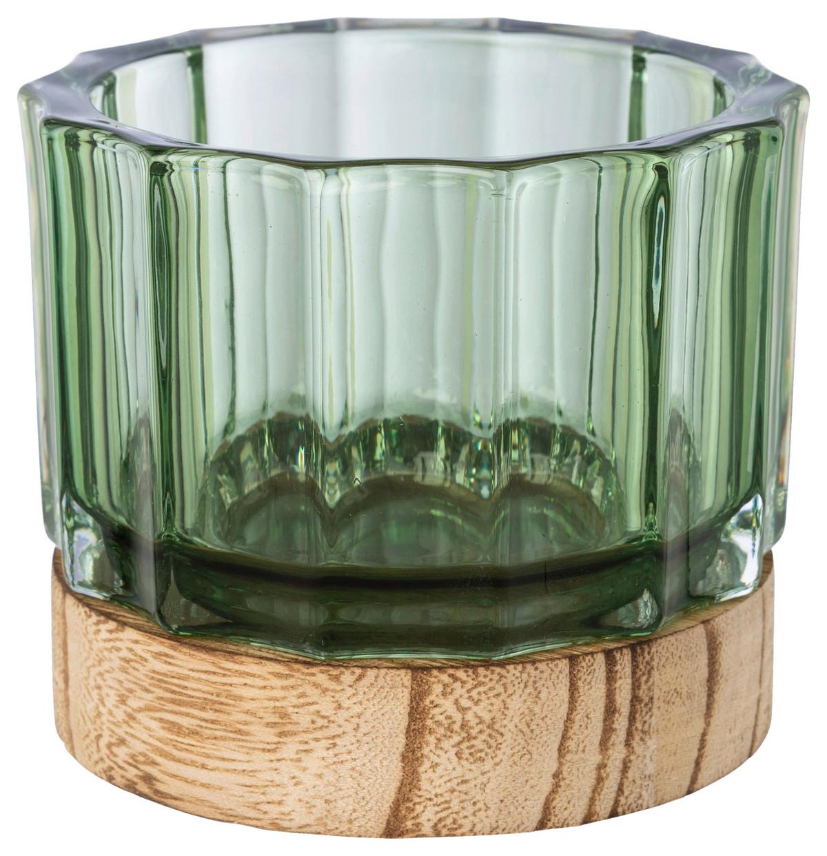 SVIETNIK MAJA II - hnedá/číra, Basics, sklo (8,5/13cm) - Modern Living