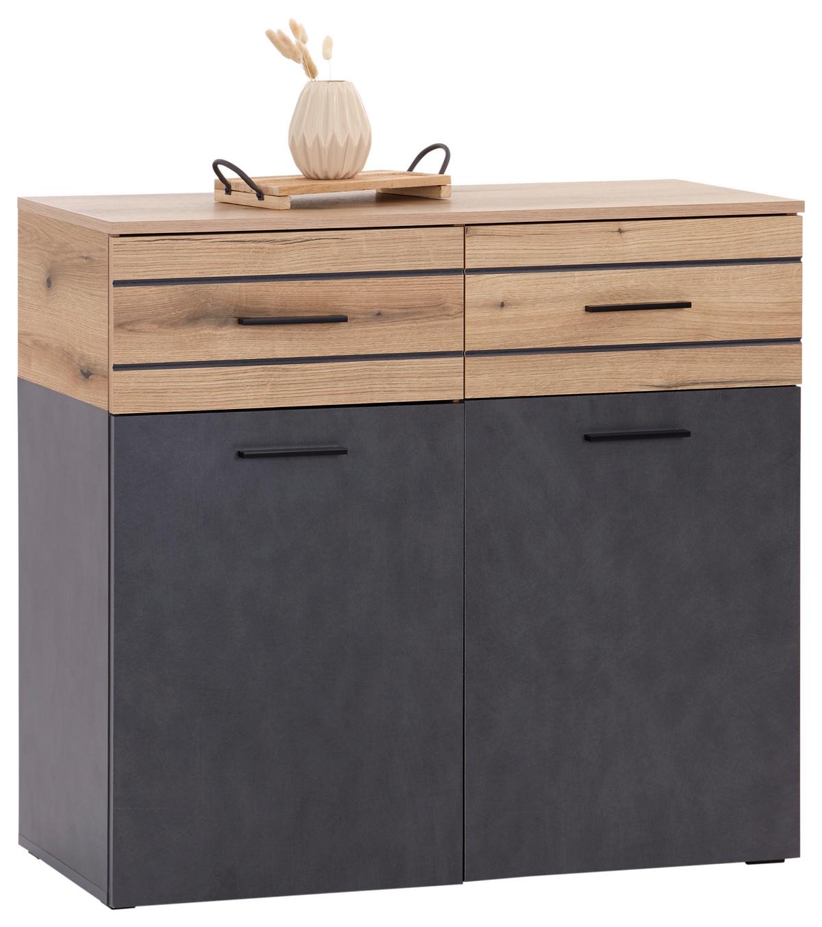 Kommode B: 100 cm Limit Coast Evoke Eiche Dekor/Matera - MODERN, Holzwerkstoff (100/91/40cm) - Ondega