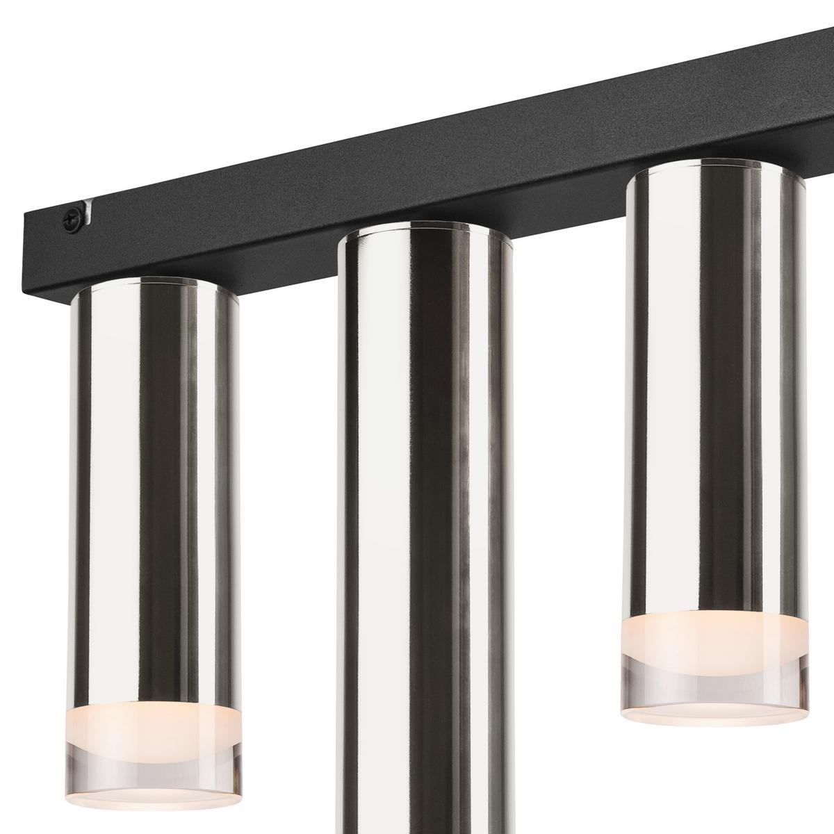 Deckenleuchte 39725 Diego - Chromfarben, Design, Metall (32/6/60cm)