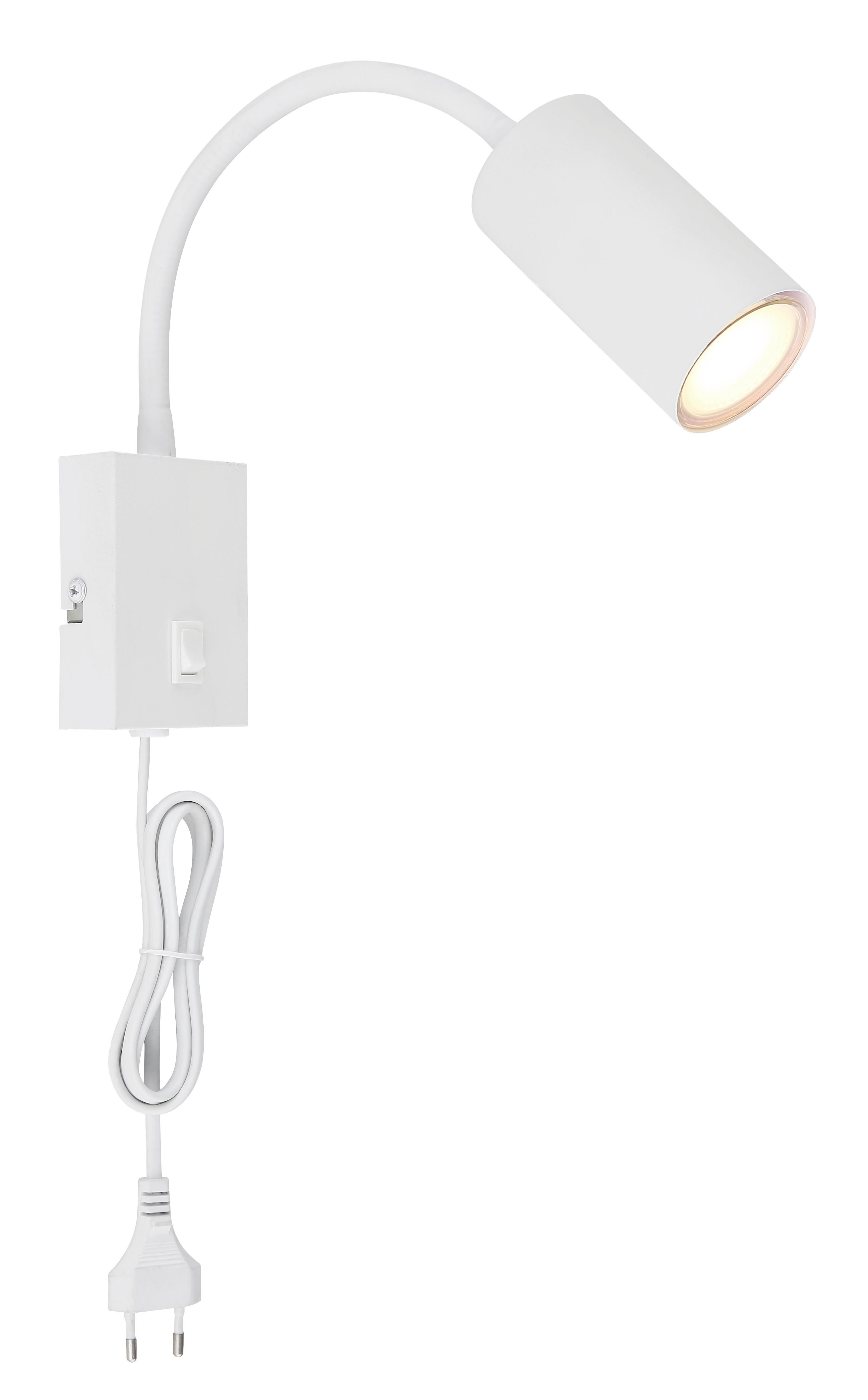 NÁSTĚNNÉ BODOVÉ SVÍTIDLO WITMO2 - bílá, Moderní, kov (7/44cm) - Mömax