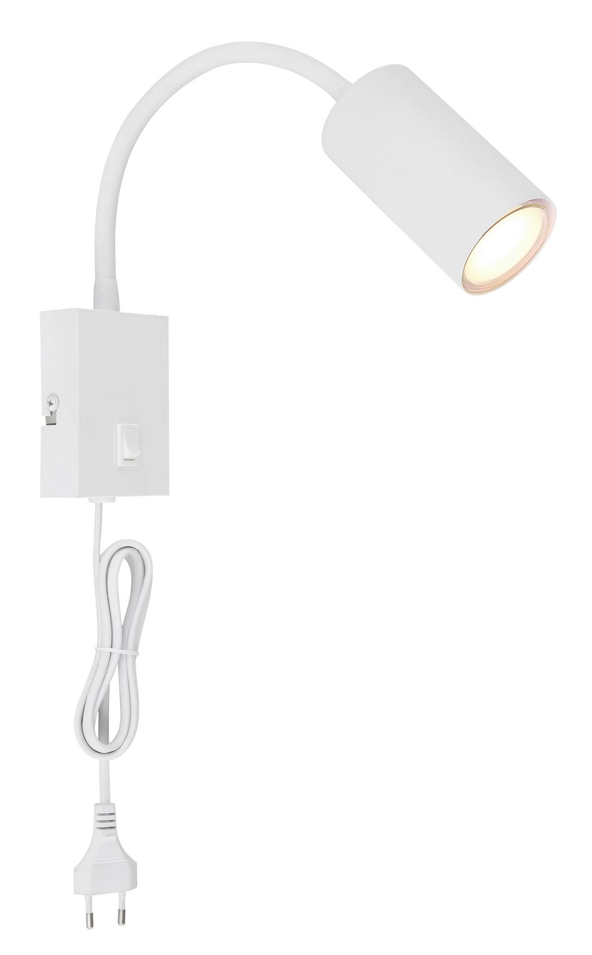 NÁSTĚNNÉ BODOVÉ SVÍTIDLO WITMO2 - bílá, Moderní, kov (7/44cm) - Mömax