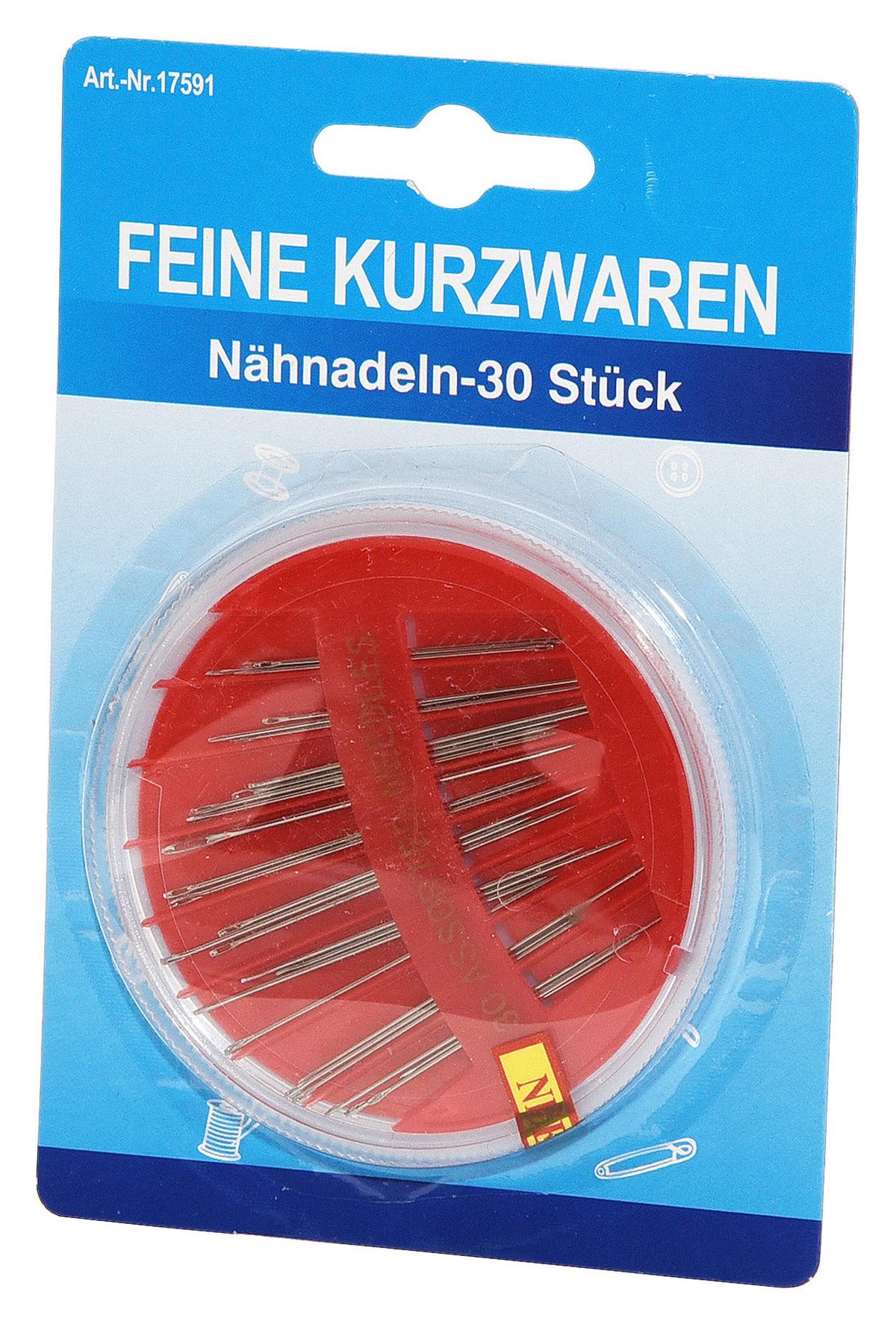 Nähnadelset Mizzi 30 Stk. - Basics, Metall (13/9/0,5cm)
