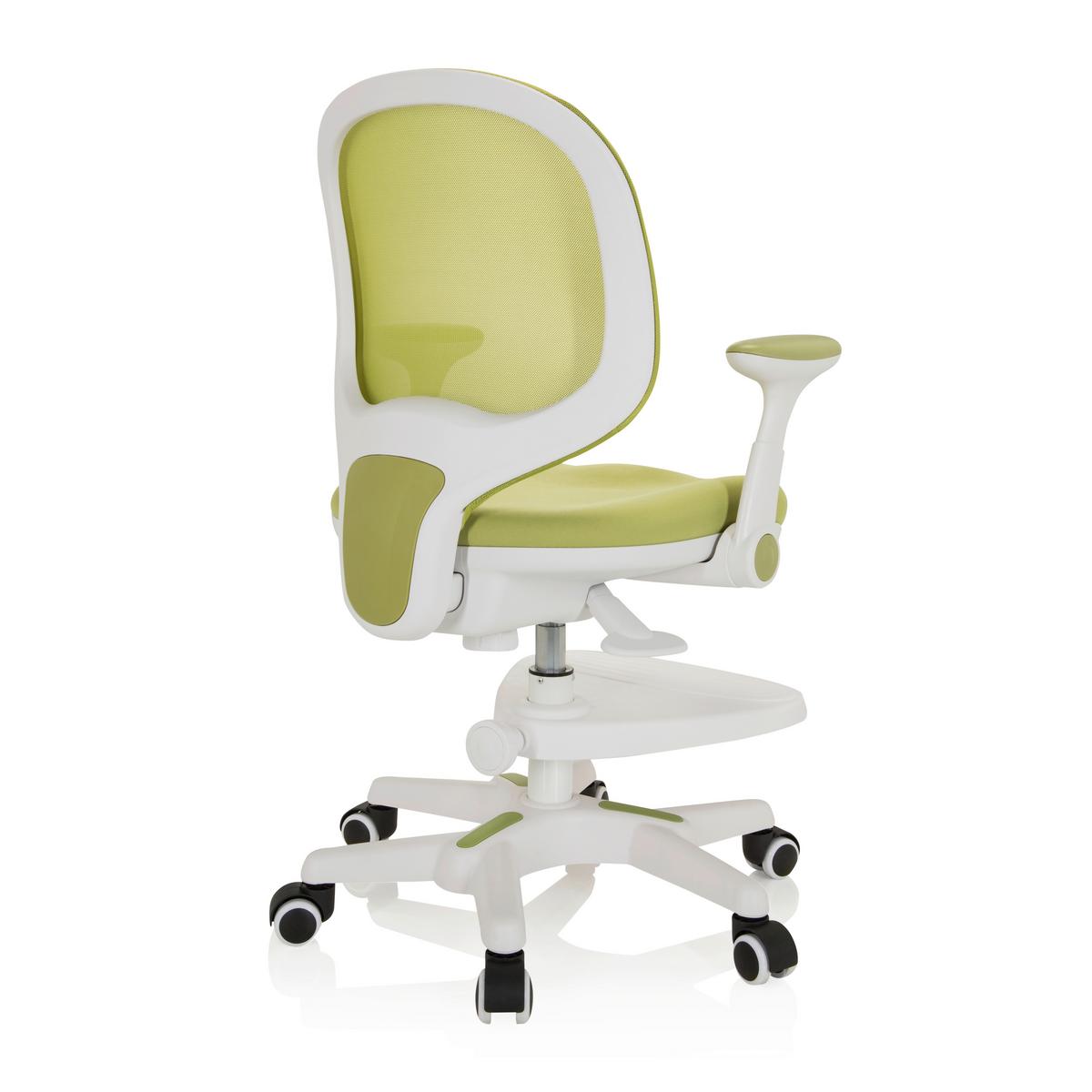 Jugenddrehstuhl Kid Ergo Weiß/hellgrün Bis 80 Kg - Weiß/Hellgrün, MODERN, Kunststoff/Textil (56/89/52cm) - MID.YOU