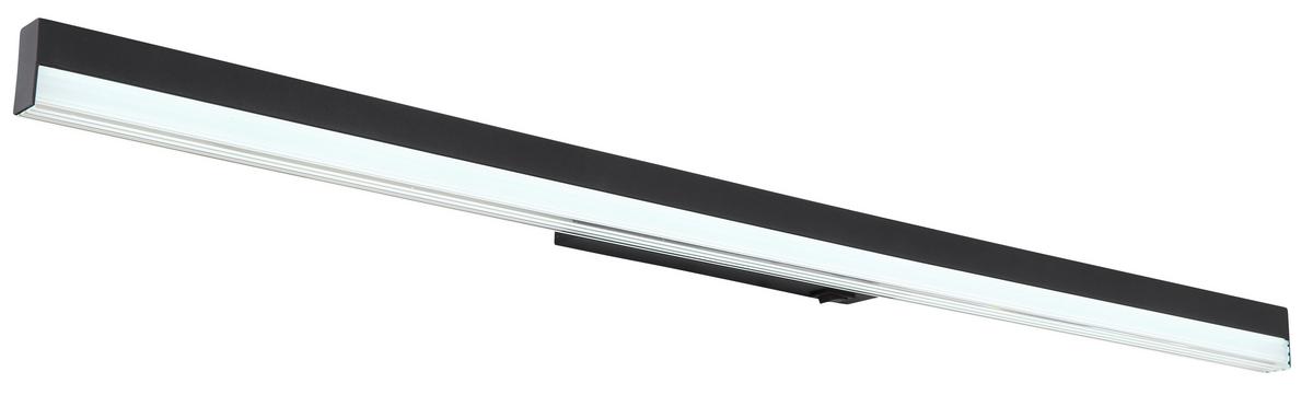 LED-Wandleuchte 41927b - Opal/Schwarz, Basics, Kunststoff/Metall (80/6,5/4cm) - Globo