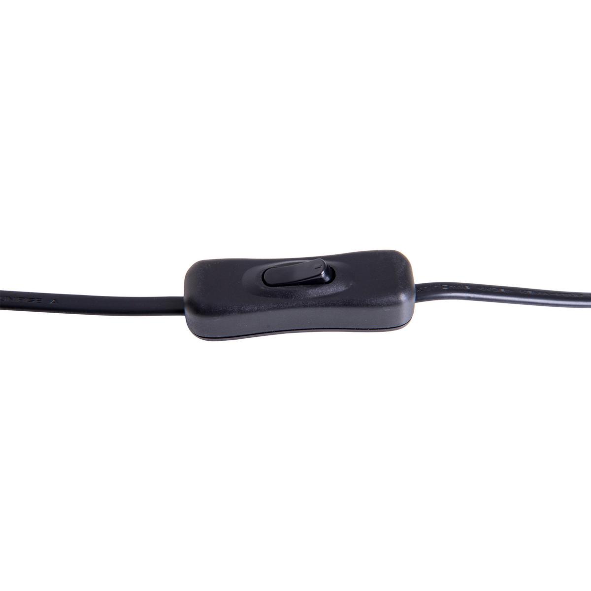 Tischlampe Faro Schwarz Vintage Style - Schwarz, Design, Metall (13,5/28,5cm) - Näve