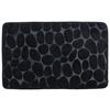 Fürdőszobaszőnyeg Stone Kb. 50/80cm - fekete, Modern, textil (50/80cm) - Luca Bessoni
