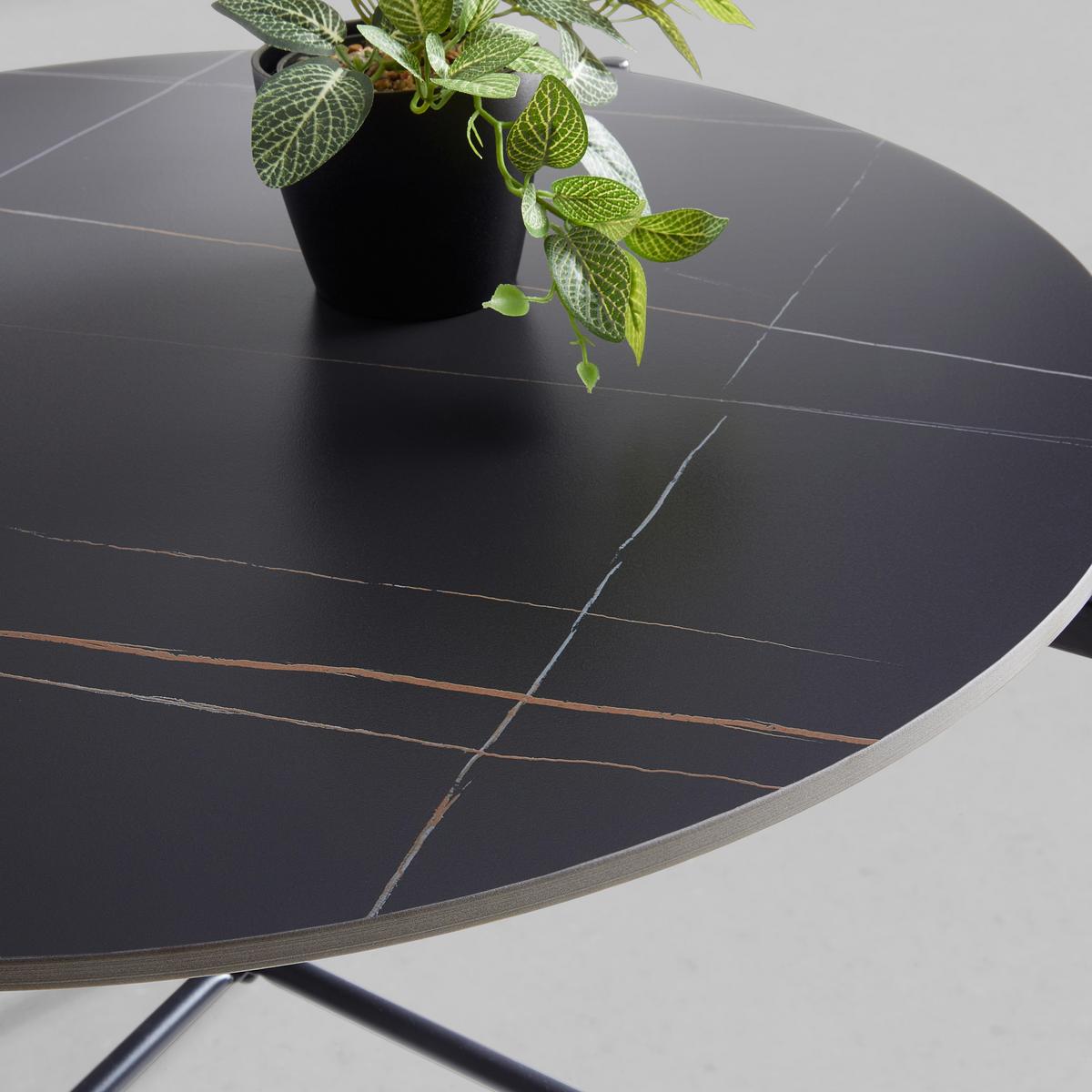 KONFERENČNÍ STOLEK MONZA - černá, Moderní, kov/keramika (80/80/43cm) - Mömax