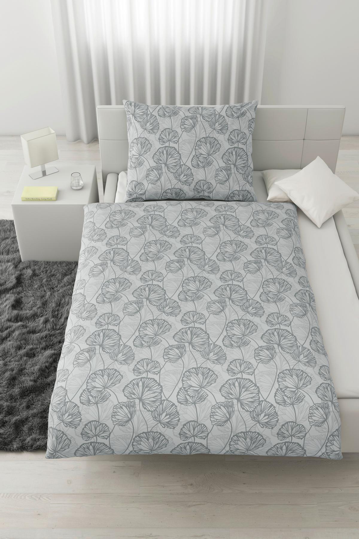 Povlečení Ethens, 70/90 140/200cm - šedá, textil (140/200cm) - Modern Living