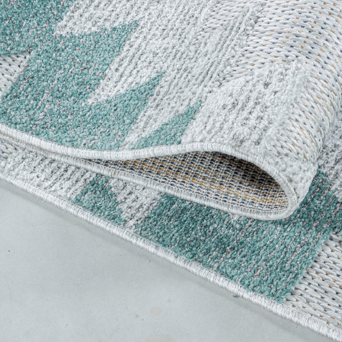 Flachwebteppich Bahama - Blau, Design, Textil (140/200cm) - Novel