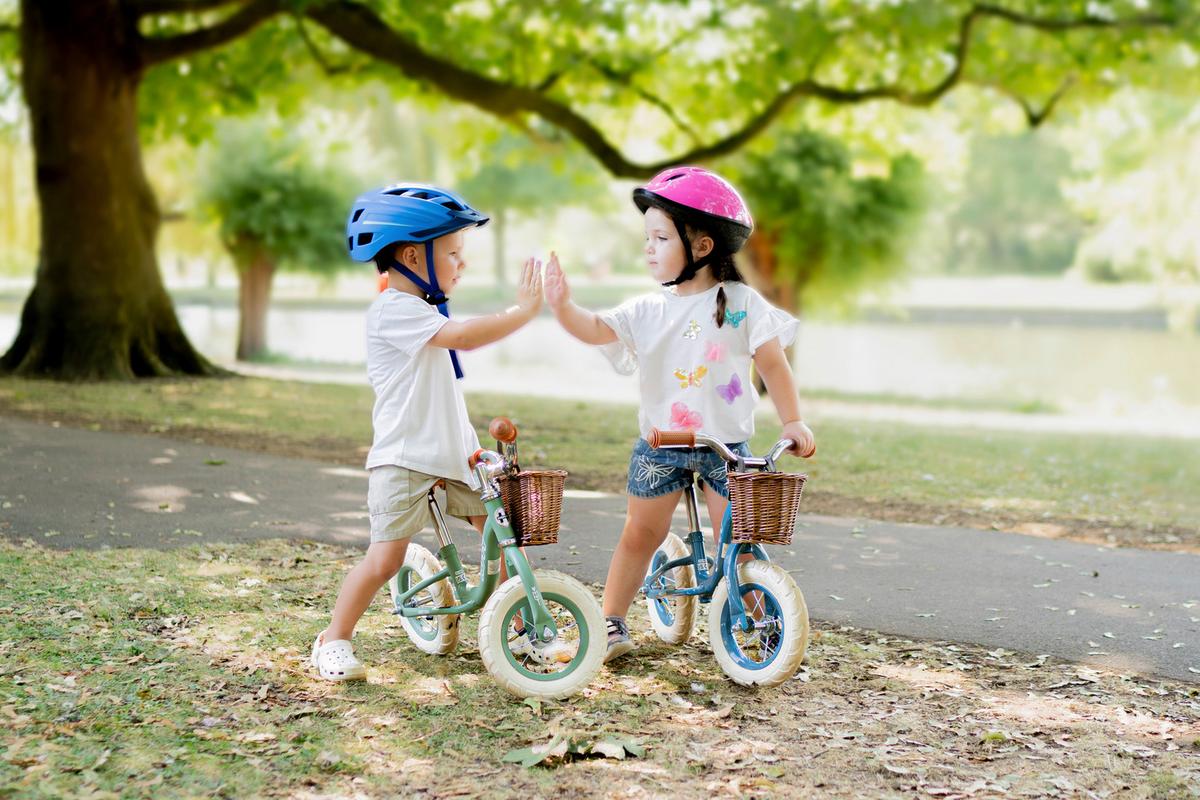 Kinderfahrrad Vintage Balance Bike, Salbeigrün, 10 Zoll - Salbeigrün, Basics, Metall (46,5/54/75cm)