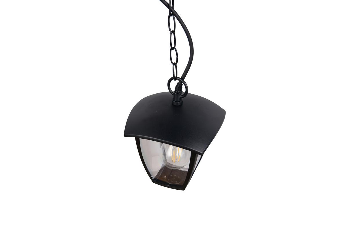 Außenhängeleuchte 363260132 Venta - Klar/Schwarz, KONVENTIONELL, Kunststoff/Metall (17/17/82cm) - Trio Leuchten