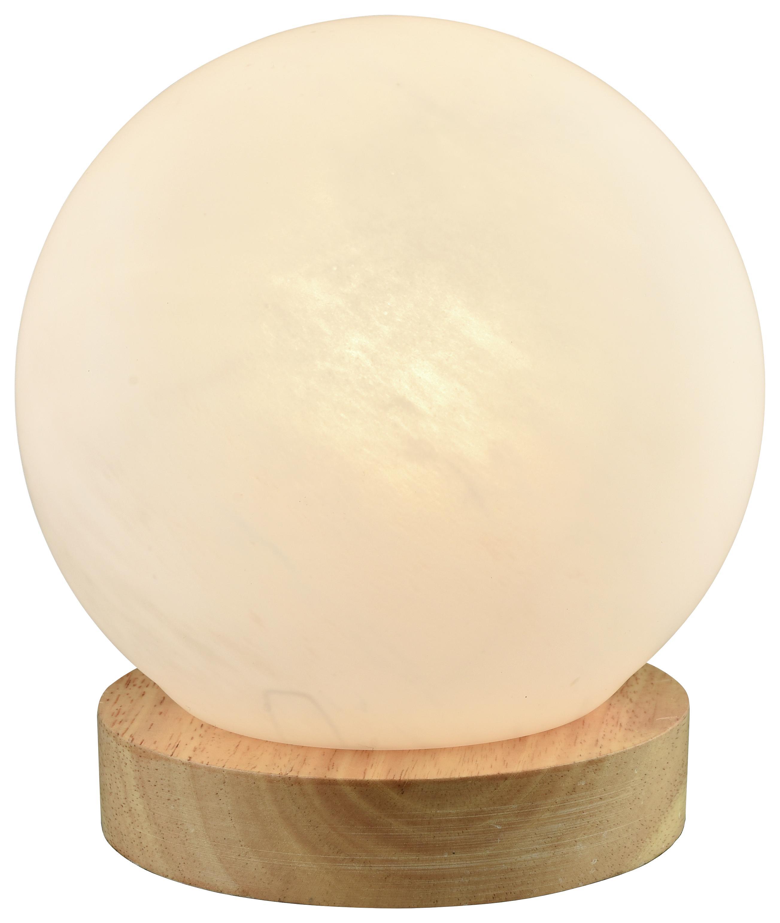 Asztali Lámpa Erina - Natúr, romantikus/Landhaus, Üveg/Fa (15/17,5cm) - James Wood