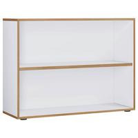 Regal Salia Weiß, Honigeiche B: 100 Cm - Honigeiche/Schwarz, Design, Holzwerkstoff (100/74/33cm) - MID.YOU