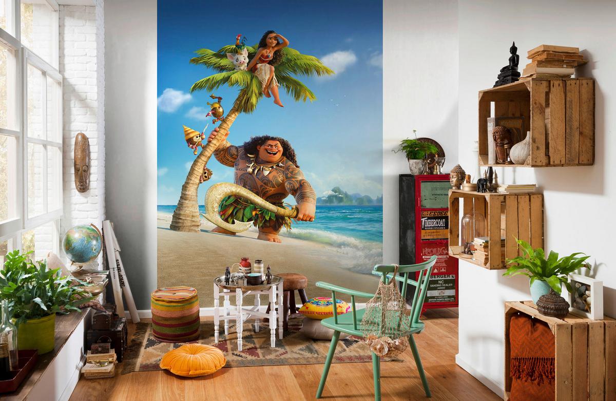 Vliestapete Moana And Maui - Multicolor, Basics (184/248cm) - Komar