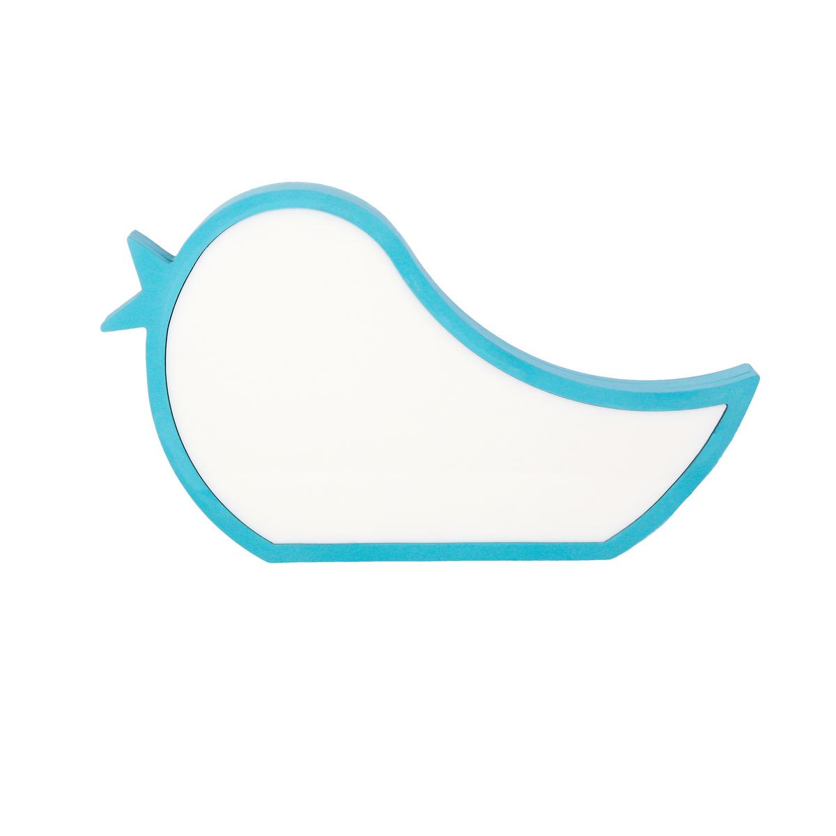 Kindertischleuchte 41-11657 Bird - Hellblau, Basics, Holzwerkstoff/Kunststoff (33.5/3.5/19.5cm)