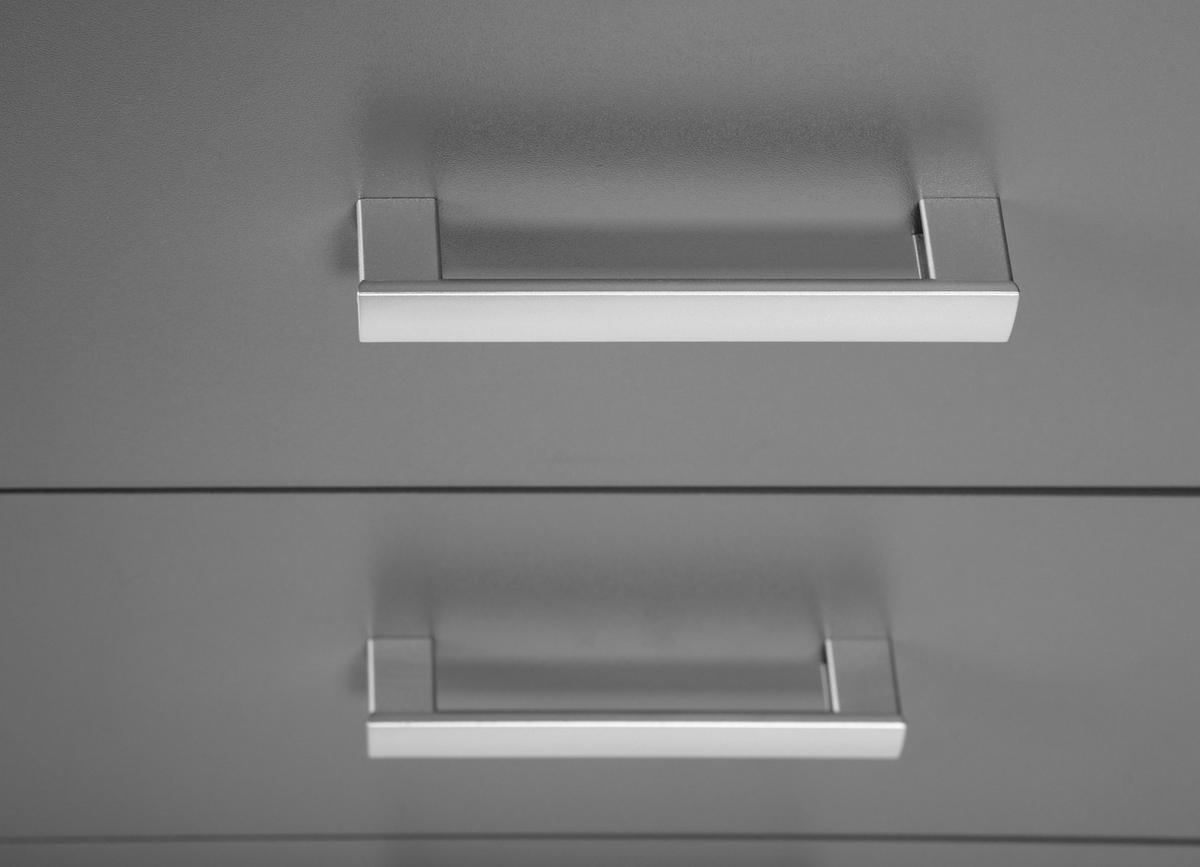 Kommode B: 41,2 cm Elenzio, Graphitfarben - Graphitfarben, Basics, Holzwerkstoff (41,2/40/91,50cm) - MID.YOU