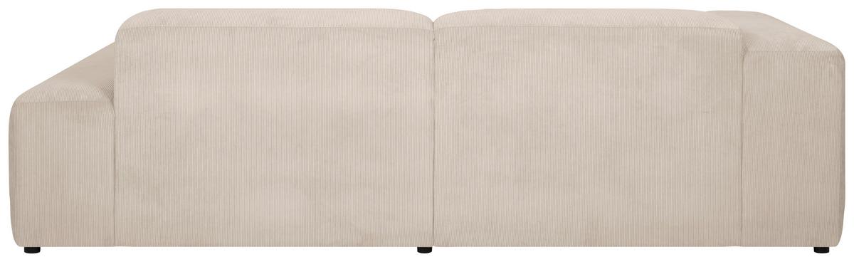 ECKSOFA Hannah Beige S: 252x170cm - Beige/Schwarz, Design, Textil (252/170cm) - MID.YOU