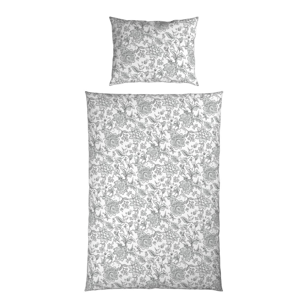 Bettwäsche Celine - Grau, ROMANTIK / LANDHAUS, Textil - James Wood