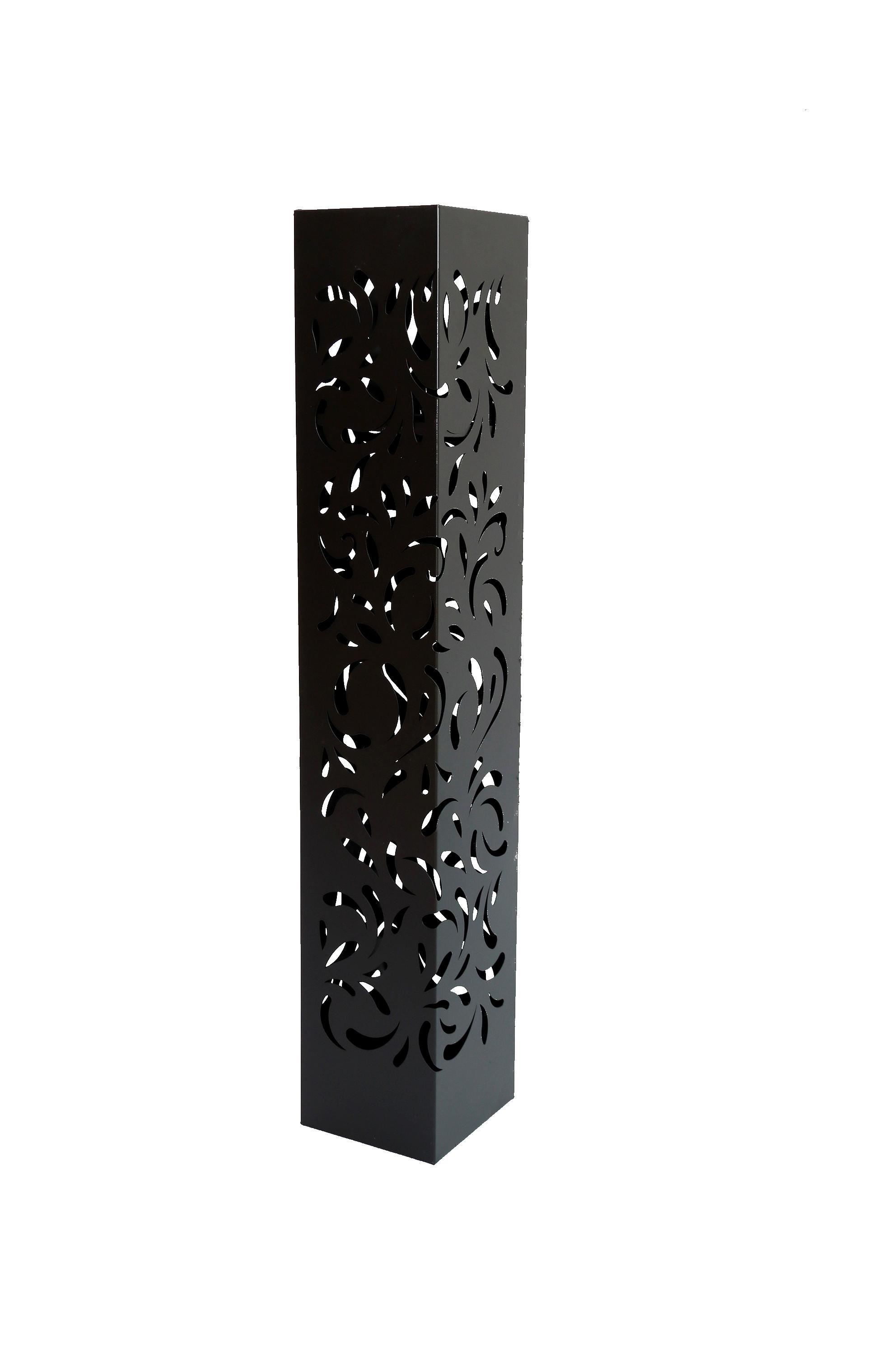 Laterne Metall Schwarz H: 100 cm Matt - Schwarz, Basics, Metall (16/100/16cm)
