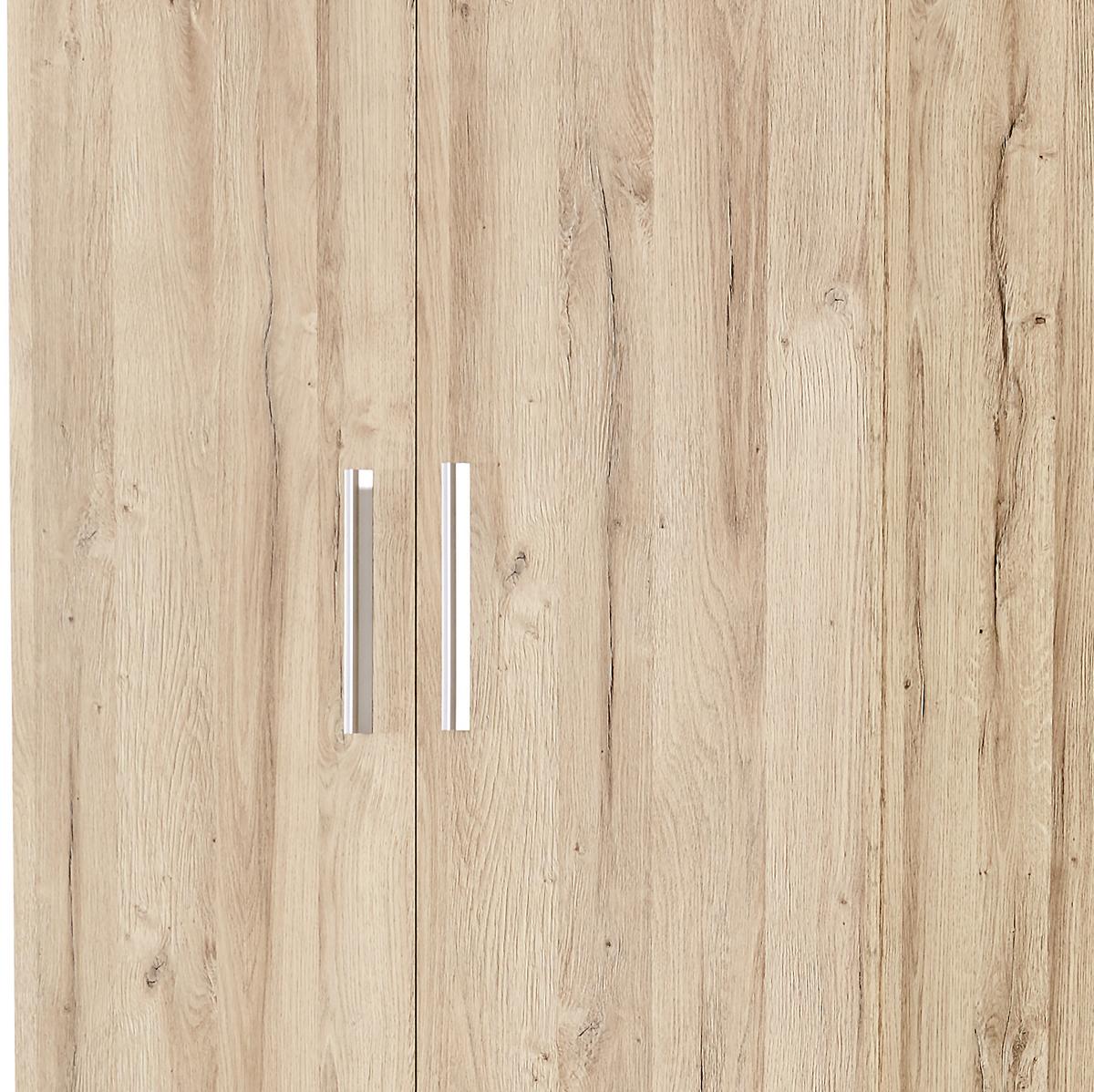 Aktenschrank Mindi Eiche Dekor B 80,5 cm - Eichefarben, MODERN, Holzwerkstoff/Kunststoff (80,5/219,9/34,1cm)