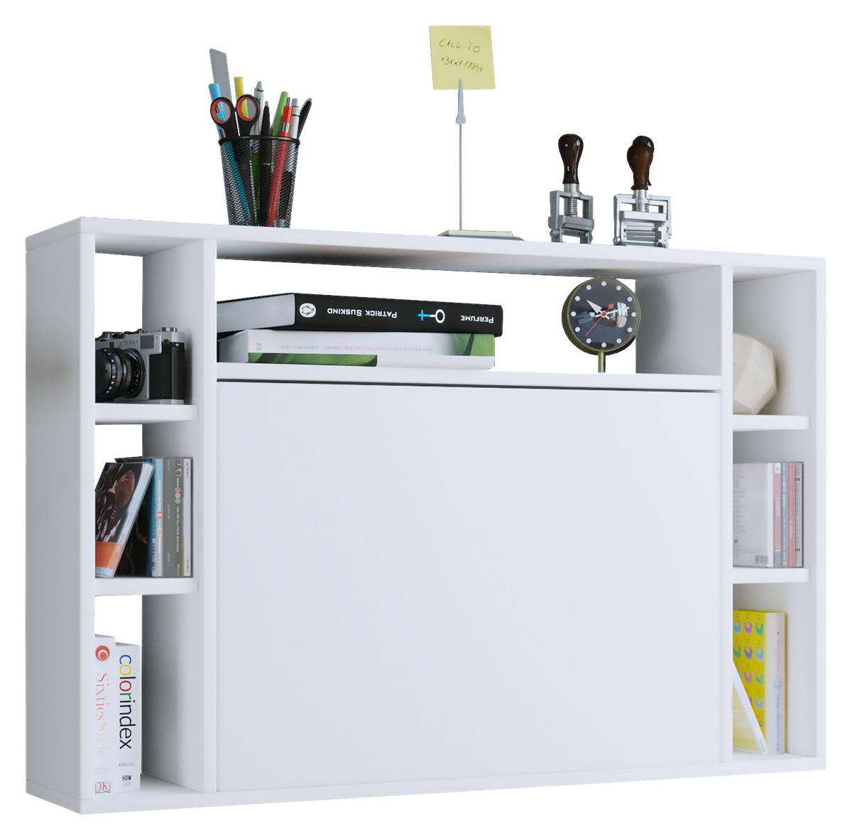 Laptoptisch Wandila B: 90 Cm Weiß - Weiß, KONVENTIONELL, Holzwerkstoff (90/20/60cm) - MID.YOU
