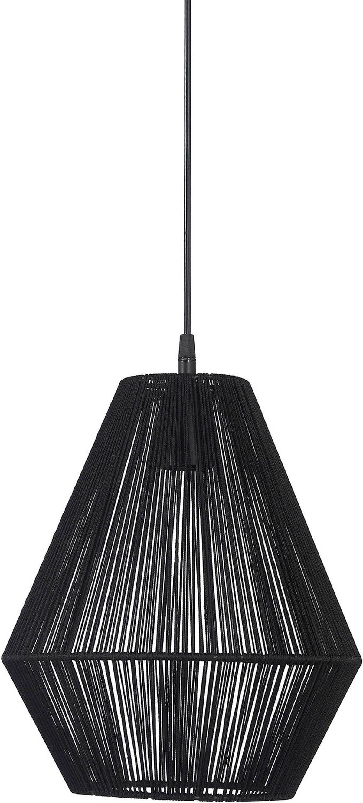 Hängeleuchte 3742803 Rio - Schwarz, KONVENTIONELL, Naturmaterialien (28/37/28cm)