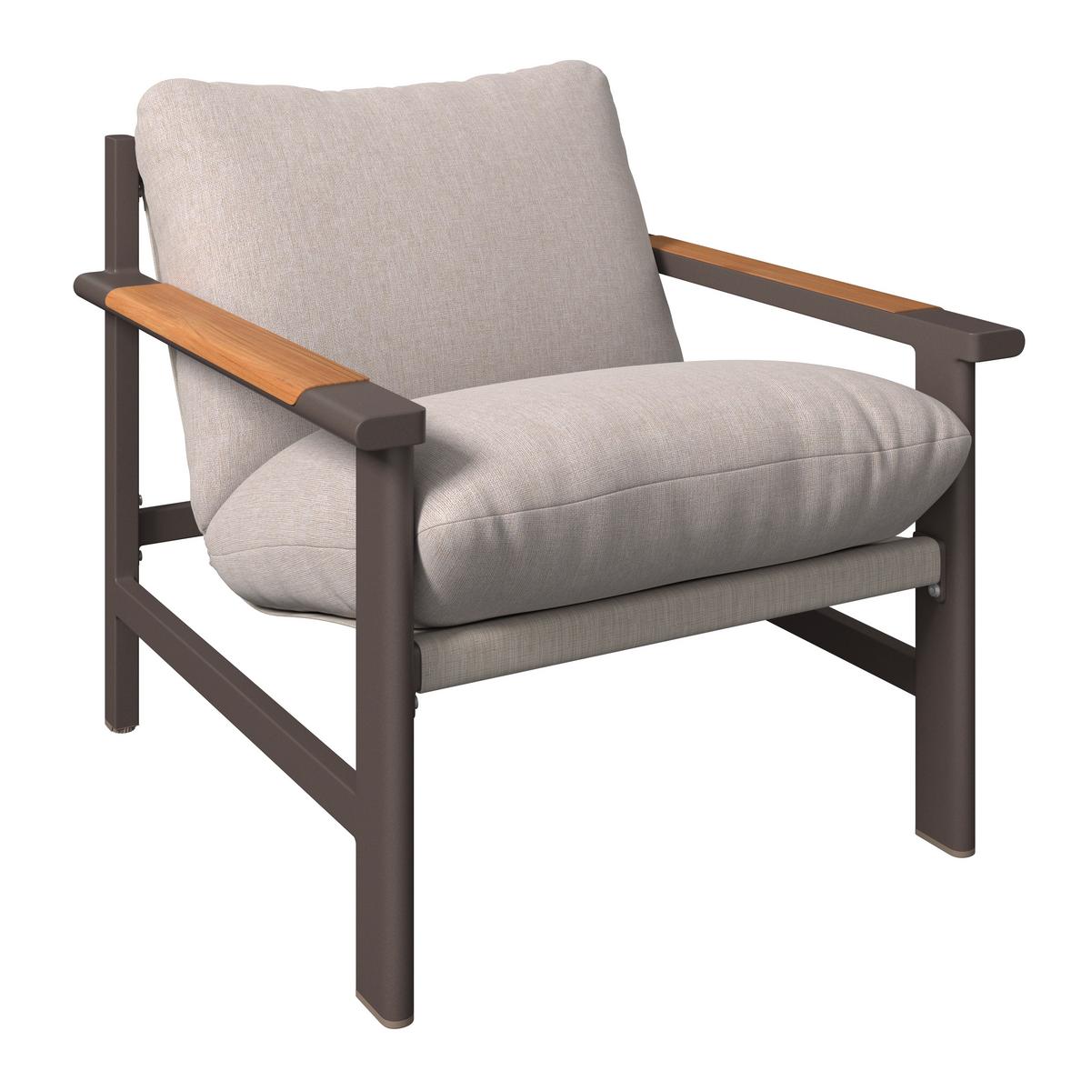 Loungegarnitur Pretoria - Dunkelgrau/Beige, Basics, Glas/Textil - Beldano