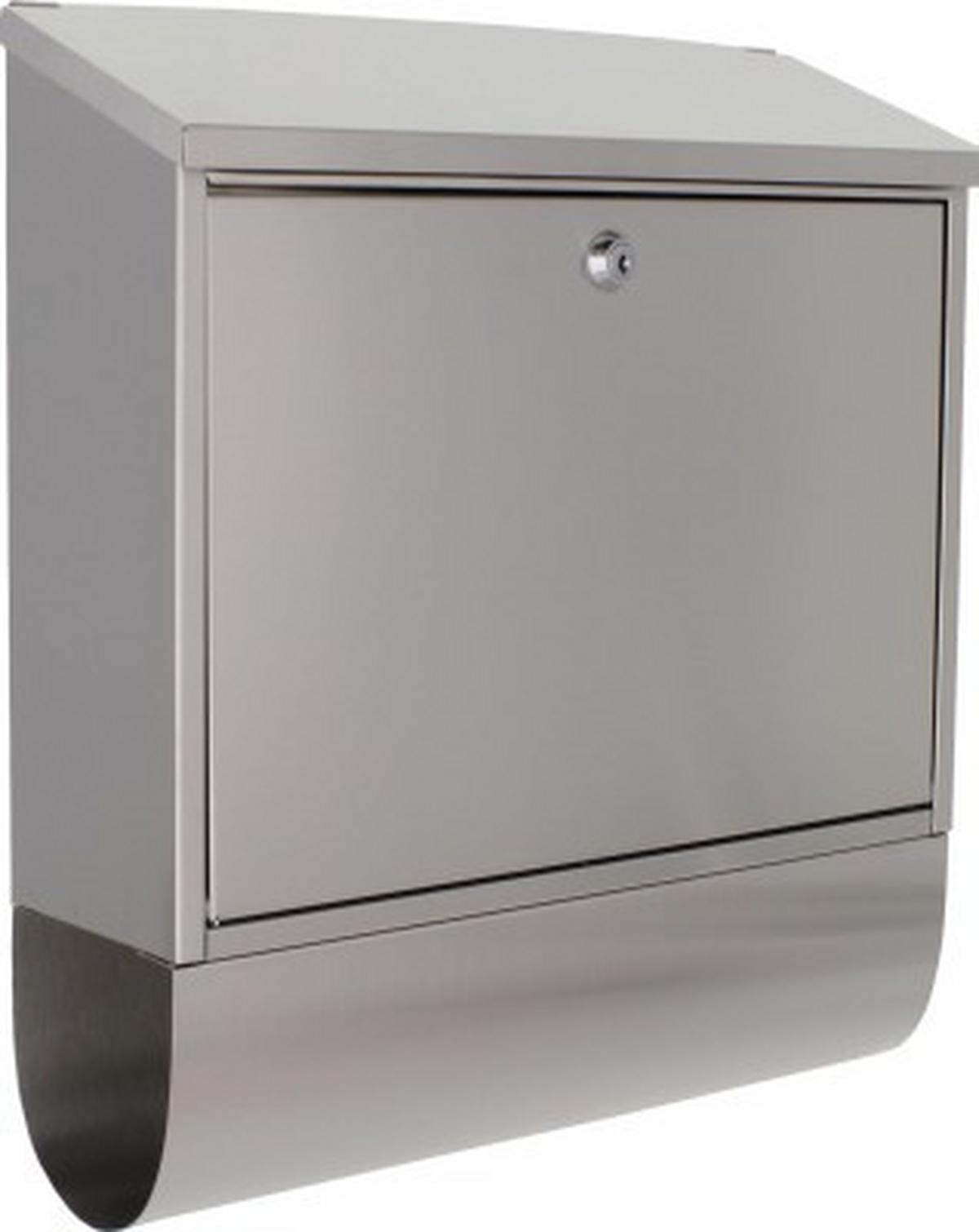 Briefkasten Villaspezial - Edelstahlfarben, KONVENTIONELL, Metall (36.5/41.5/11.5cm) - ROTTNER