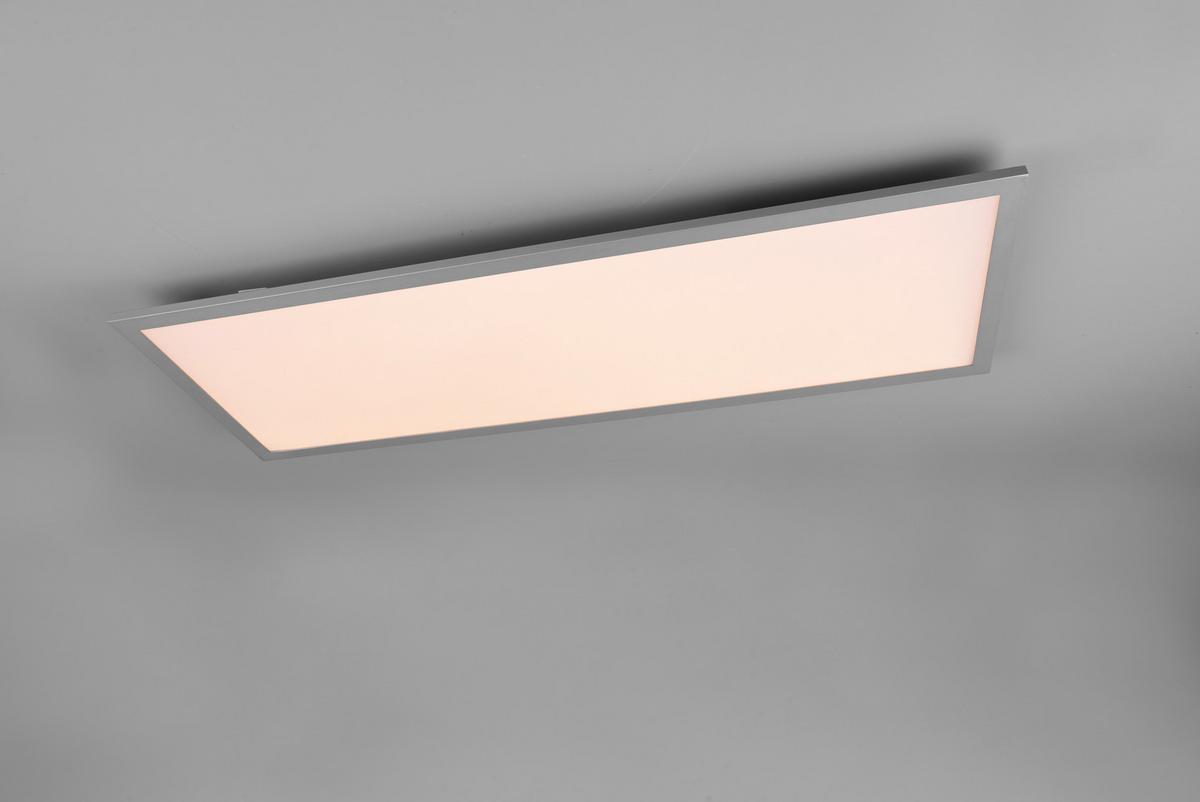 LED-Deckenleuchte Gamma L: 80 cm mit Fernbedienung - Schwarz, Basics, Metall (80/5/29,5cm)
