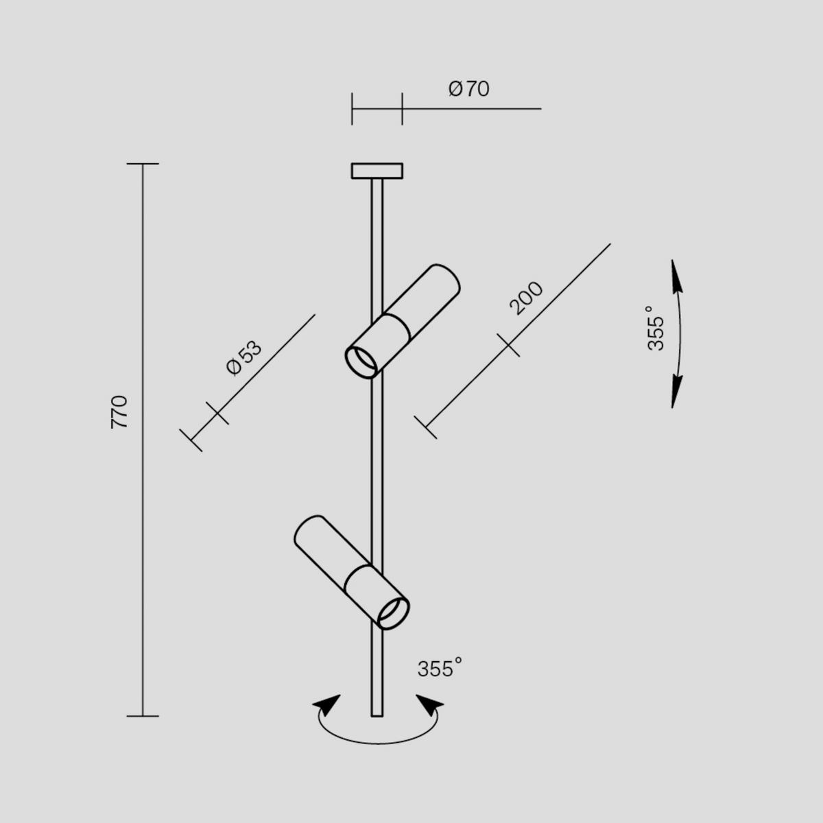 Hängeleuchte Elti - Schwarz, Basics, Metall (20/77/5,3cm) - MAYTONI