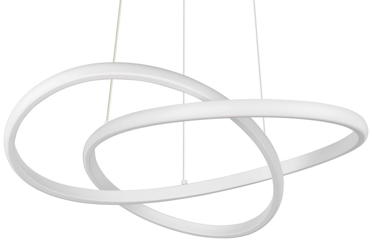 ZÁVĚSNÉ LED SVÍTIDLO MAXIMILIAN - bílá, Konvenční, kov/plast (50/150cm) - Mömax