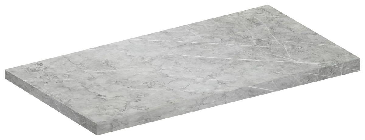 Arbeitsplatte Fasola - Grau, Trend, Holzwerkstoff (40/3/60cm) - MID.YOU