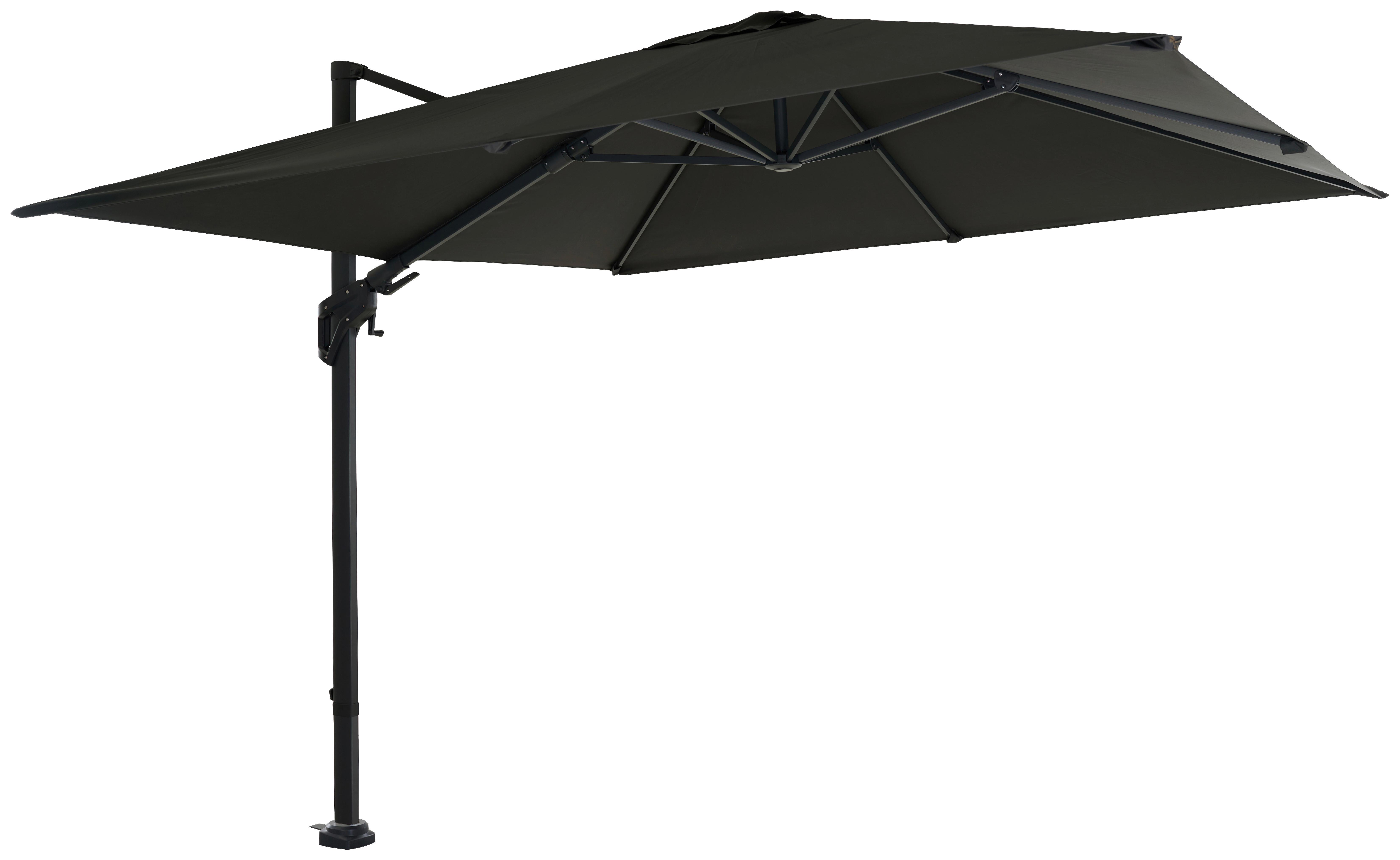 Ampelschirm S08123 - Anthrazit, MODERN, Textil/Metall (300/300cm) - Siena Garden