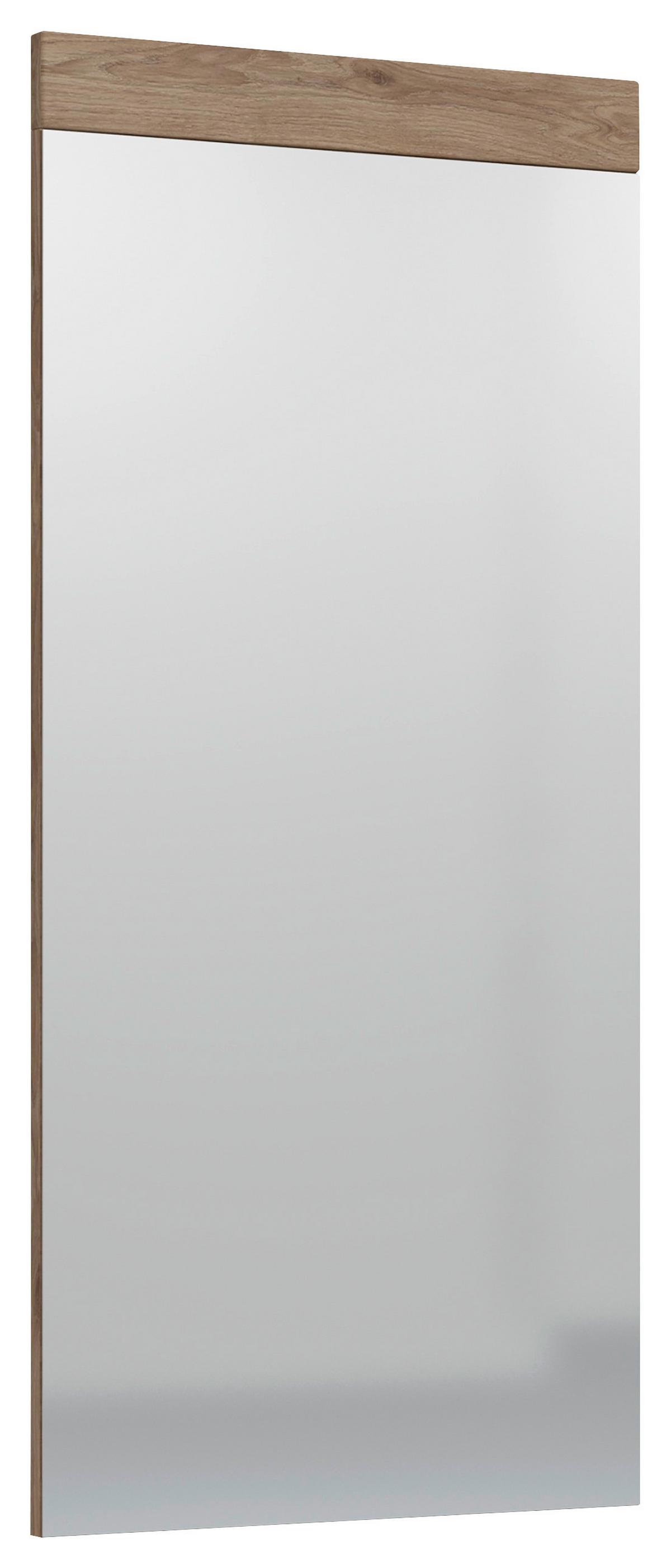 Spiegel Roxy Eichefarben Dekor B: 50 cm - Eichefarben/Silberfarben, Design, Glas/Holzwerkstoff (50/107/1,9cm)