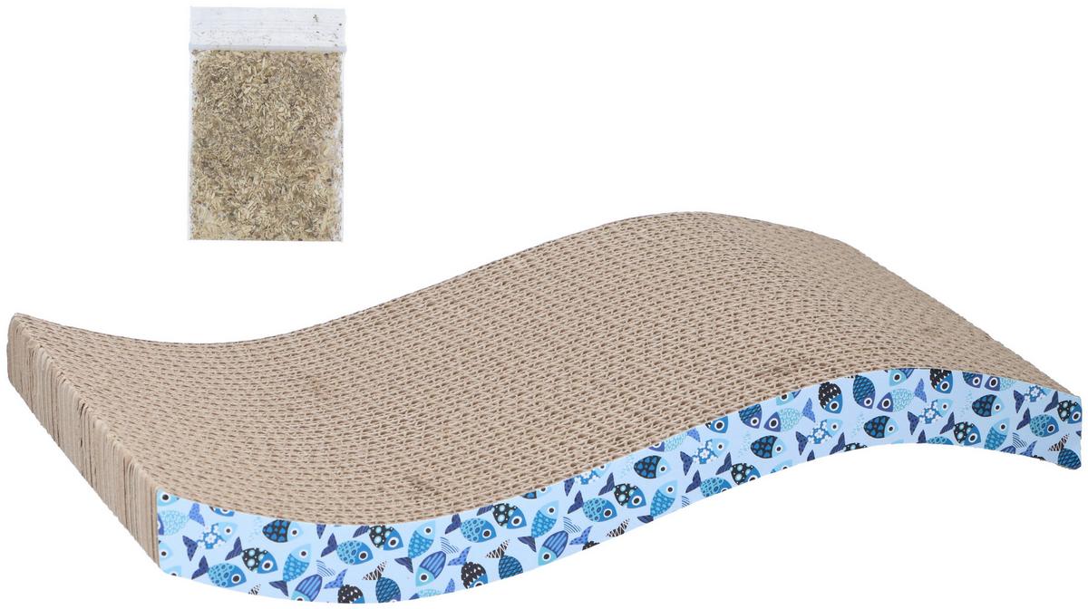 Katzenkratzer farbl.sort - Braun, LIFESTYLE, Karton (21/43/7cm)