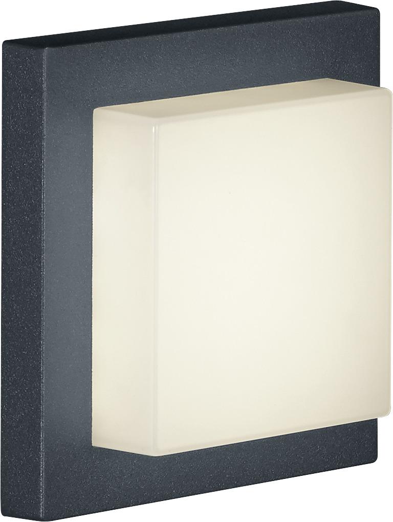 Led Außenleuchte Hondo 25 W Metall/Aluminium,deckenmontage - Anthrazit/Weiß, KONVENTIONELL, Kunststoff/Metall (14/6,5/14cm)