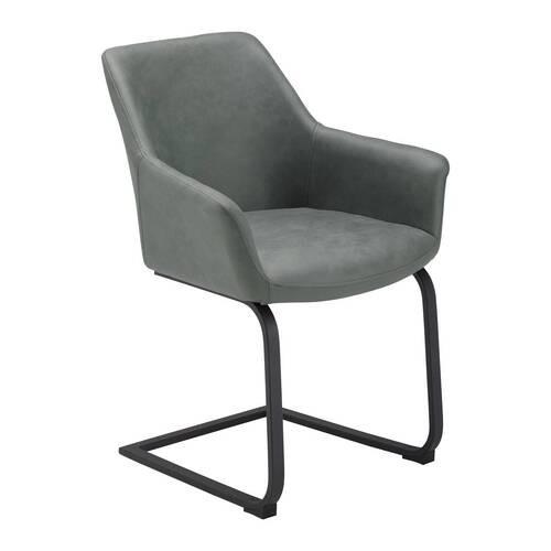 Židle PRIA zelená - černá/zelená, Moderní, kov/dřevo (61/85/62cm) - Bessagi Home