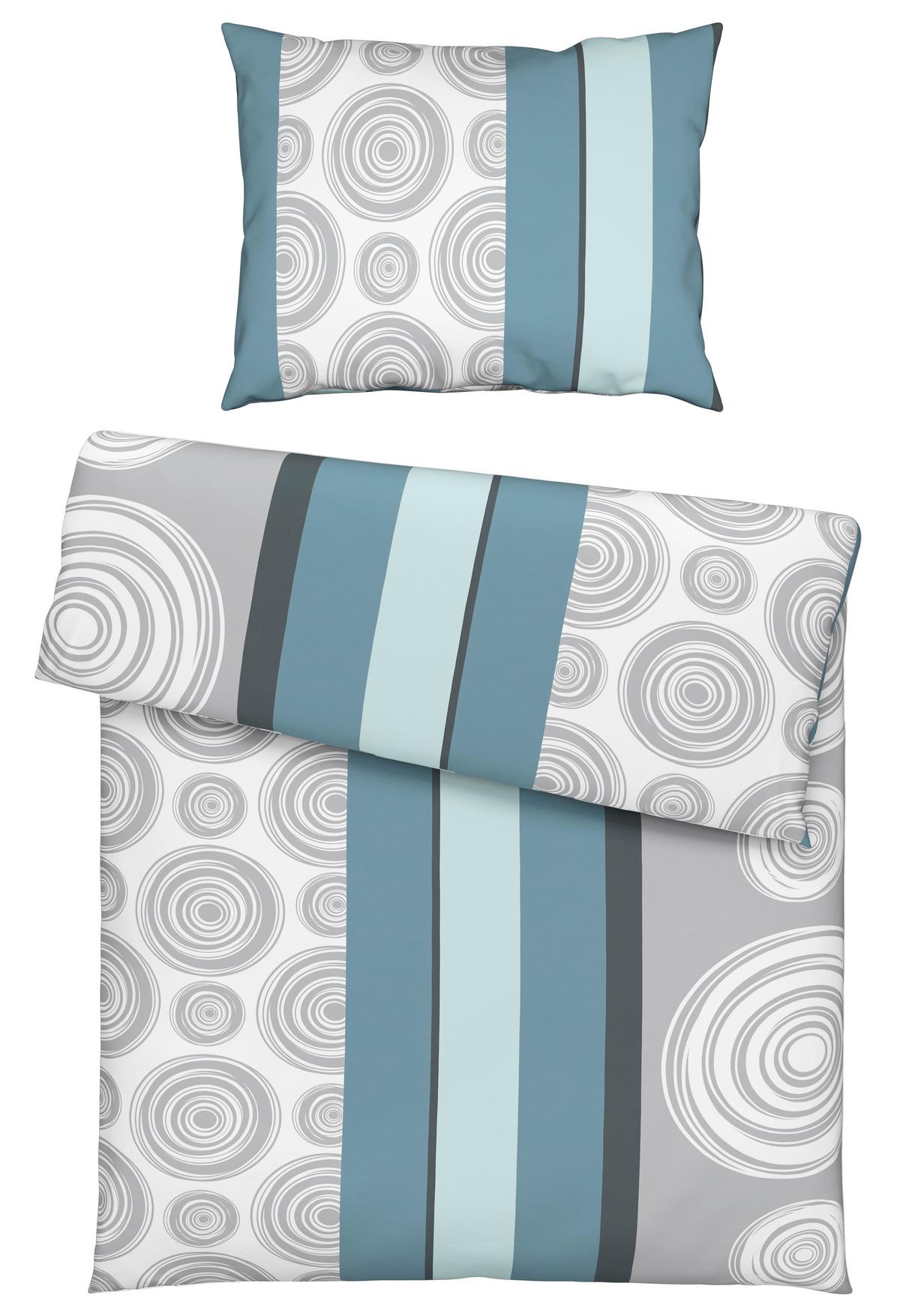 Ágyneműhuzat-garnitúra Anni *top Ár* - kék/szürke, Konventionell, textil - Best Price
