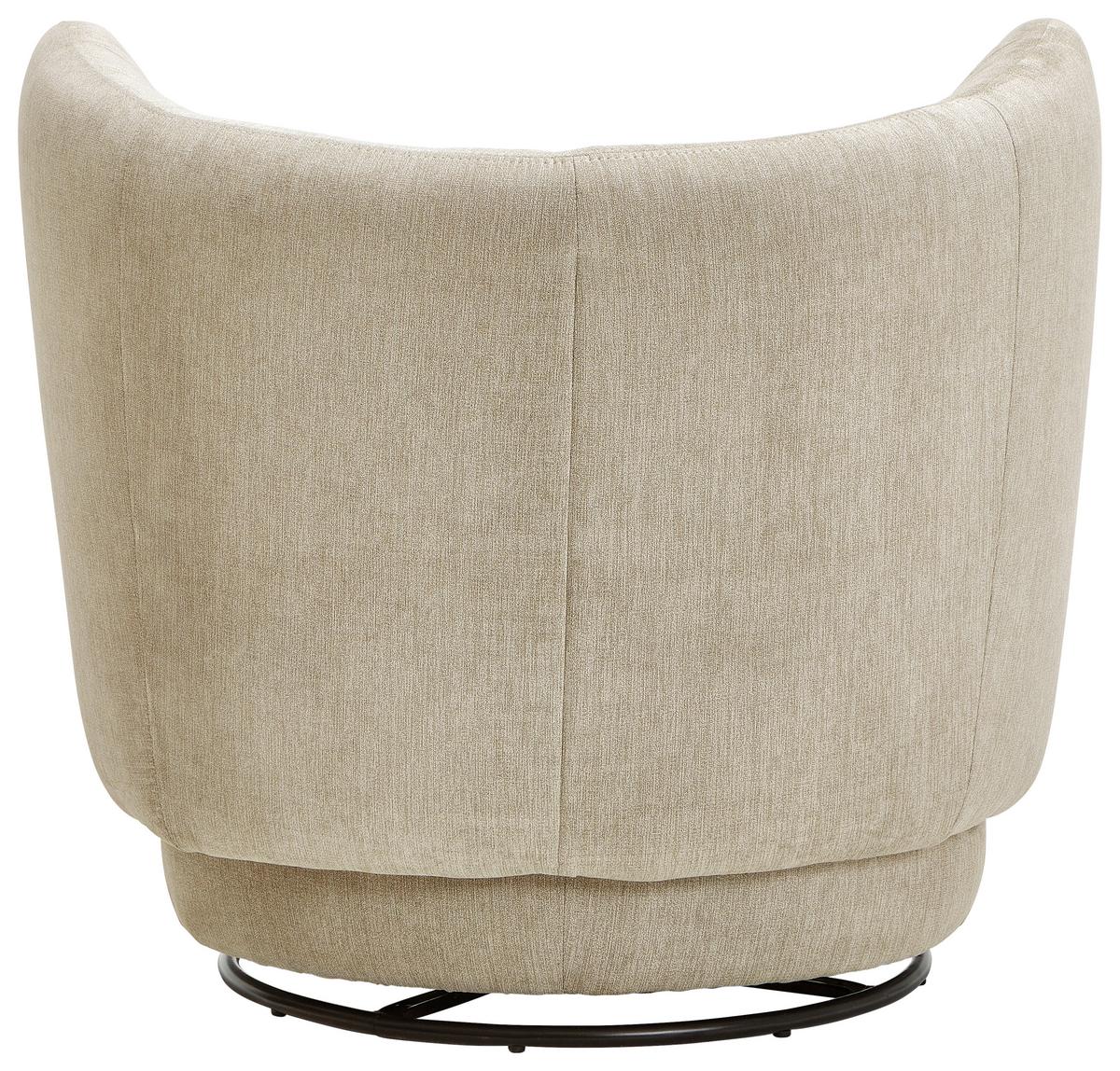 Sessel Boli Beige B: 92 Cm - Hellbraun/Beige, Design, Textil (92/80/84cm) - Livetastic