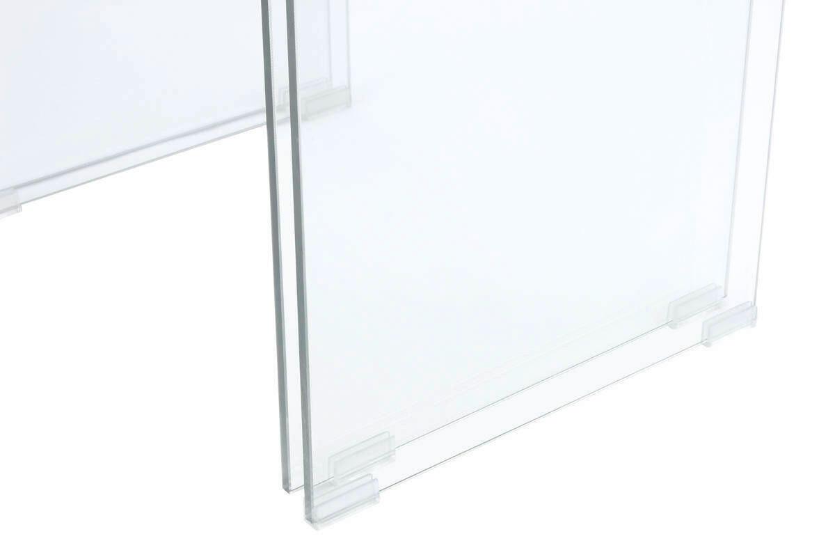 Beistelltisch 2er-set Elementary Braun - Klar/Braun, Basics, Glas/Holzwerkstoff - Kayoom