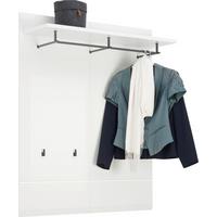 Garderobenpaneel Avanti Weiß B: 100 Cm - Weiß Hochglanz/Weiß, Basics, Holzwerkstoff (100/122/30cm) - Hom`in