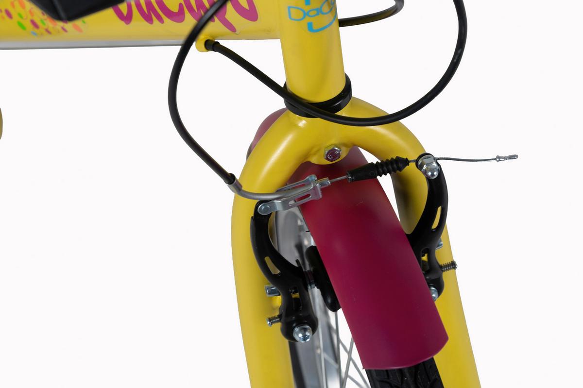 Kinderfahrrad 20 Zoll DaCapo gelb - Gelb, Basics, Metall (25/140/60cm)