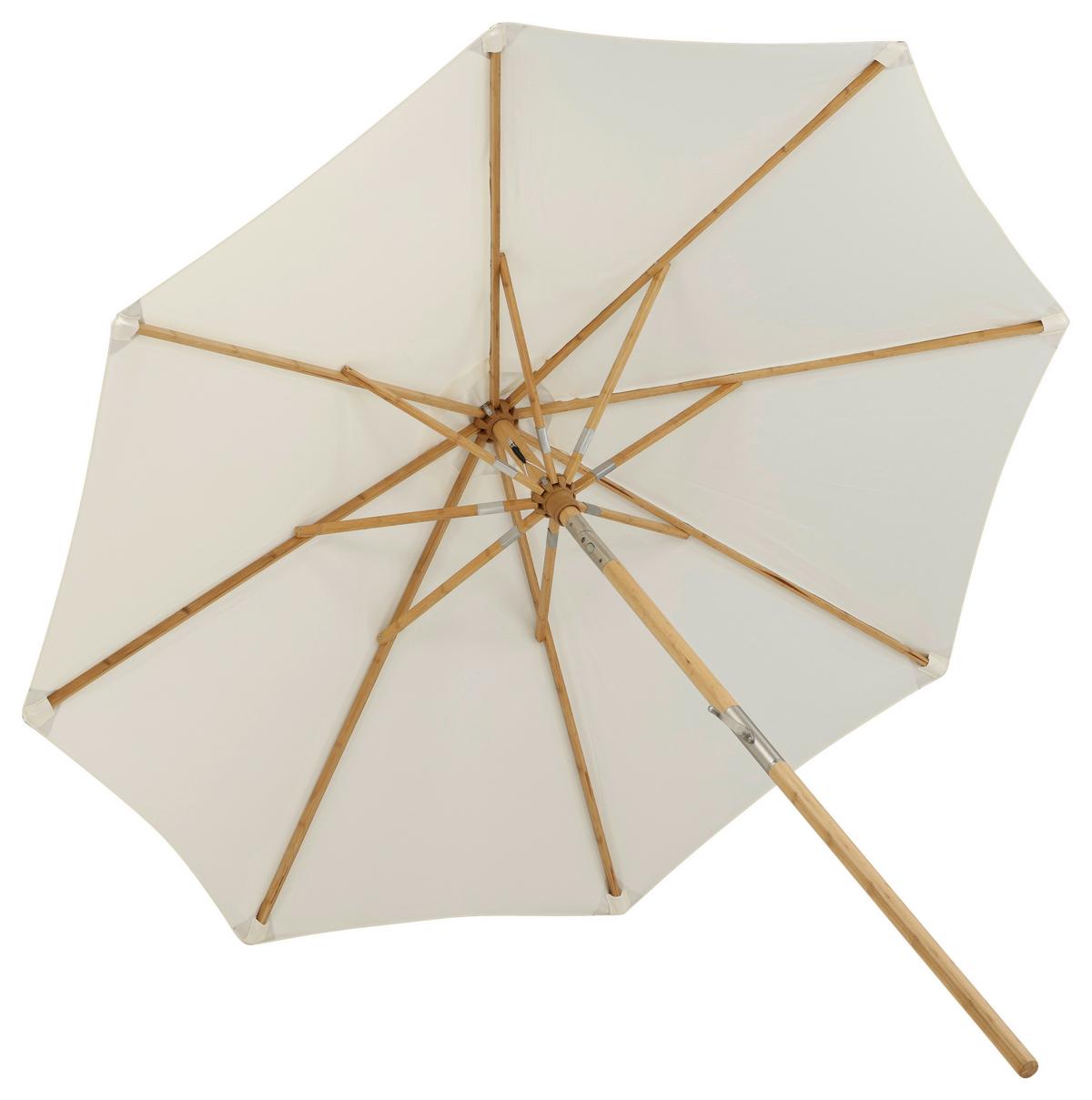 Sonnenschirm L/b: 270x250 Cm Weiß - Weiß, KONVENTIONELL (270/250cm) - Gardenson
