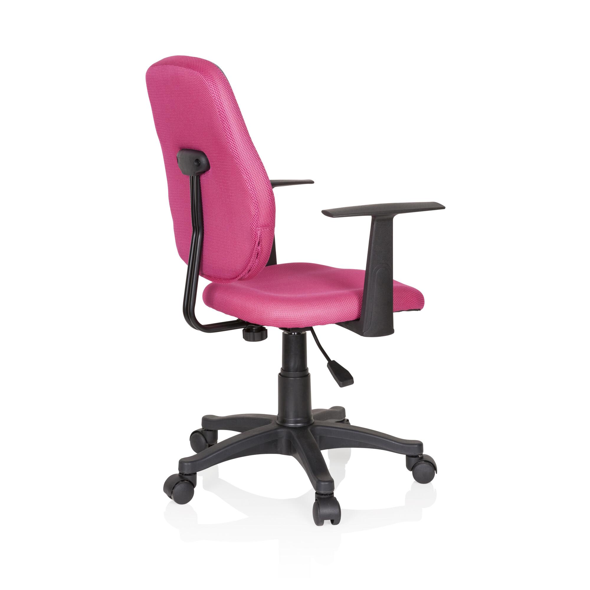 Jugenddrehstuhl Kiddy Style Pink/Grau - Pink/Schwarz, Basics, Kunststoff (56/89-99/50cm) - MID.YOU